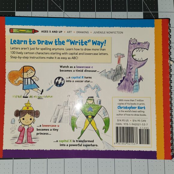 Christopher Hart Books for Kids-Drawing Cartoon from Shapes, Letters & Numbers - Picture 12 of 16